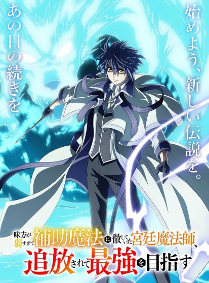 Mikata ga Yowasugite Hojo Mahou ni Tesshiteita Kyuutei Mahoushi, Tsuihou sarete Saikyou wo Mezashimasu
